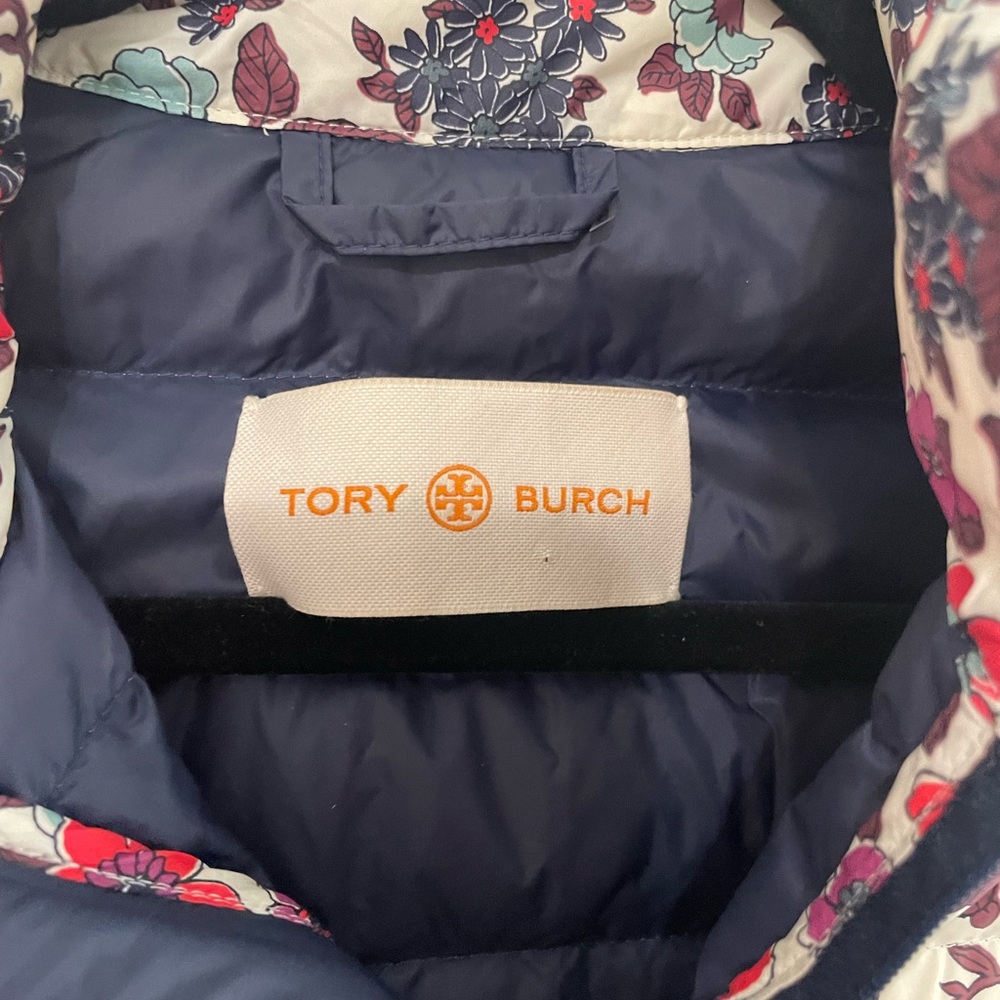 Tory Burch Printed Packable Down Winter Coat Flor… - image 8